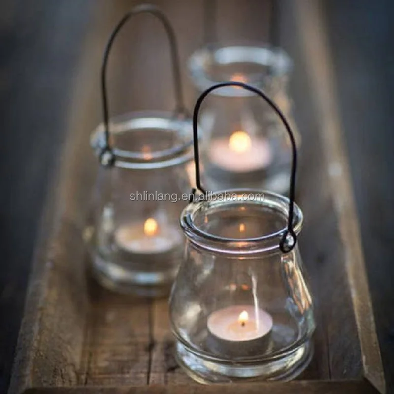 glass lantern candle holder