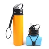 Shenzhen mountaineering bpa free collapsible silicone water bottle silicone