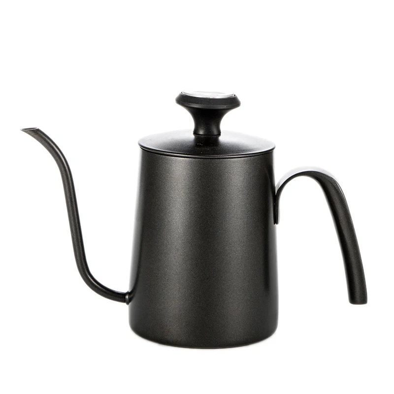 

Wevi Black Vintage 304 Stainless Steel Gooseneck Kettle Hand Pour Over Coffee or Tea Pot 0.6L