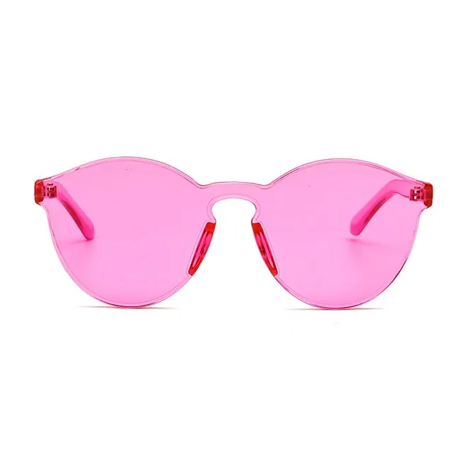 A0170 Superhot Eyewear Transparent Sun glasses Women Shades Fashion Rimless Thick Candy Sunglasses