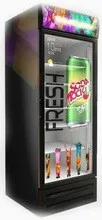 transparent LCD fridge, LCD refrigerator, LCD display beverage cooler
