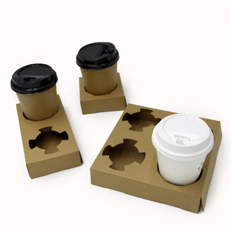 180 X New 4-CUP Cardboard Carry Trays Takeaway Cup Holder Disposable Tea Coffee 
