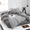 Washable 3pcs bedding set bi-color duvet cover set