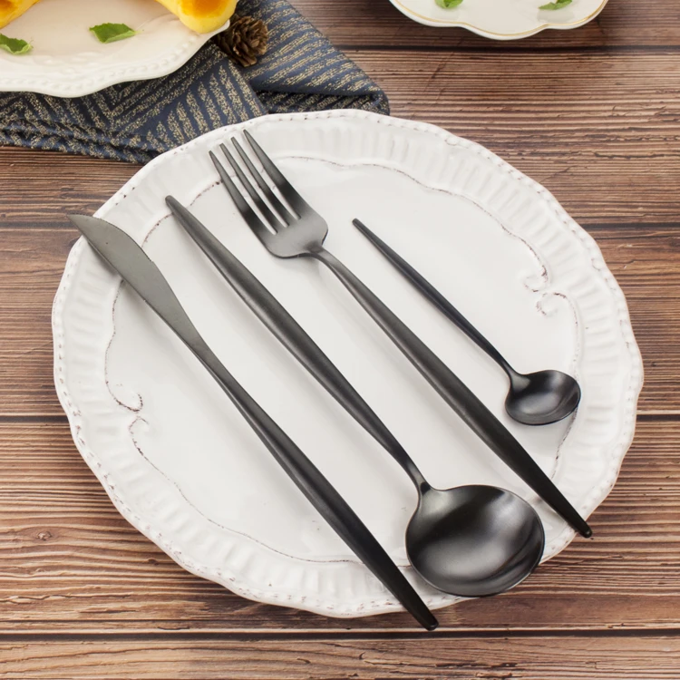 

Mothers Day Souvenir Matt Black Cutlery Set