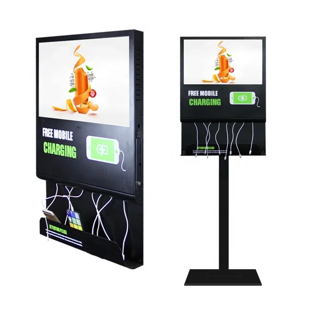 

15.6 inch advertising LCD displayer charging station for mobile phone