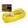 Heavy Duty Yellow Extension Cable Extension Cable with 3 Prong Grounded Plug for Safety 25 Ft Lighted Outdoor Extension Cord