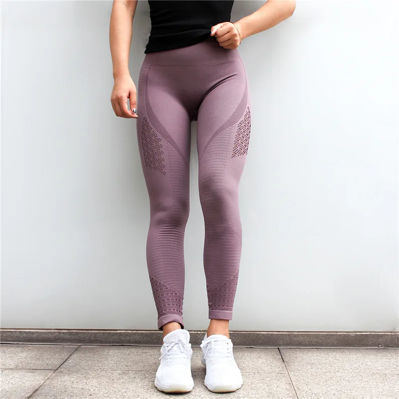 

New Long Super Stretchy Gym Sports Tights Energy Seamless Tummy Control Yoga Pants High Waist Leggings Customize