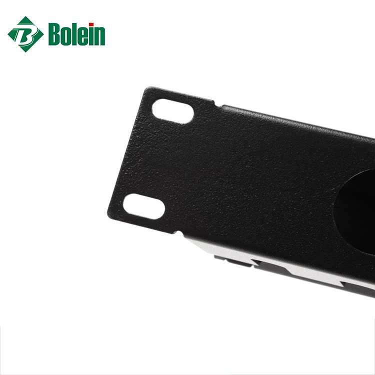 1.2mm Spcc Cable Management Tool Horizontal 1u And 2u 12 Ports Metal