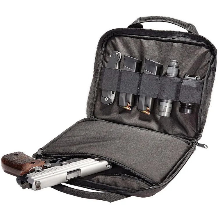 Waterproof Tactical Handle Handgun Pistol Bag Case With Five Magazine