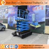 Australia clients needed track self-propelled scissor lift platform for muddy floor CE price