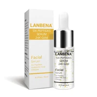 

LANBENA 24K Gold Facial Serum Natural Remover Skin Six Peptides Hyaluronic Acid Collagen Anti-Aging Wrinkle Whitening Skin Care