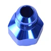 CNC machine turning Inconel blue anodize/electroplate Aluminum Fuel Fitting Adapter substitute Oil Fuel Gas Line Hose Fittings
