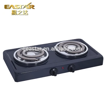 Stainless Steel Housing Portable Double Burner Electric Stove 220v Portable Double Burner Electric Stove