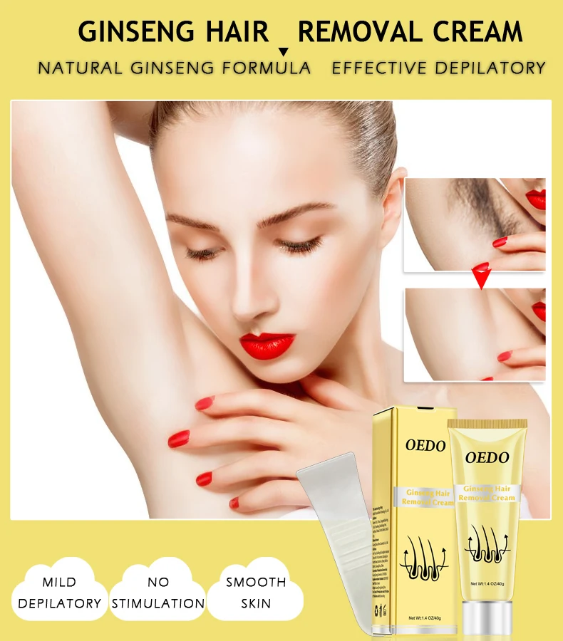 Ginseng Body Hair Removal Cream For Men And Women Hand Leg Hair