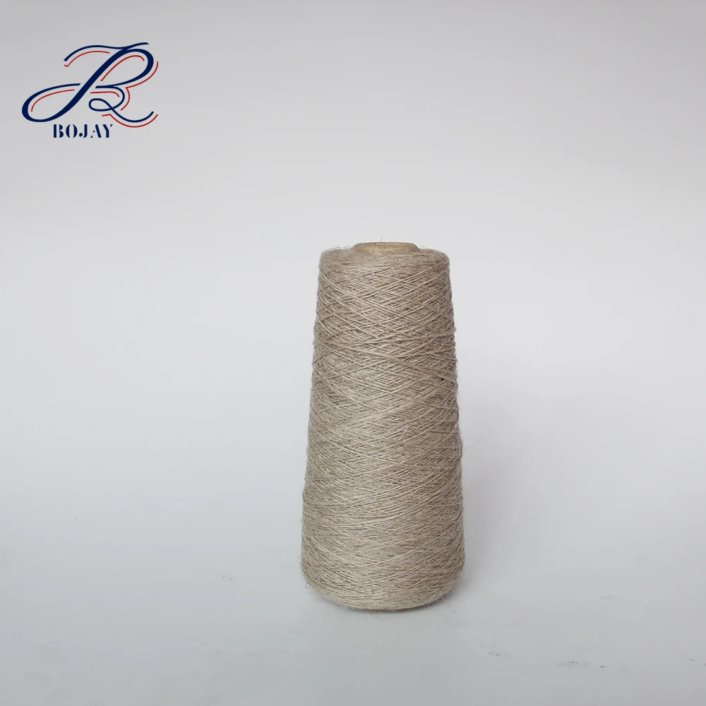 
Bojay Hot Sale Wholesale Nm 5/1 Pure 100% Linen Yarn Natural Color For Knitting 