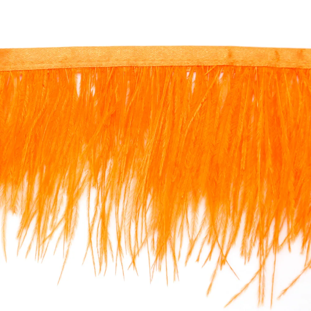 Custom 10cm Multi Color Long Ostrich Feather Plumes Fringe Trim for Party Clothes (4).jpg