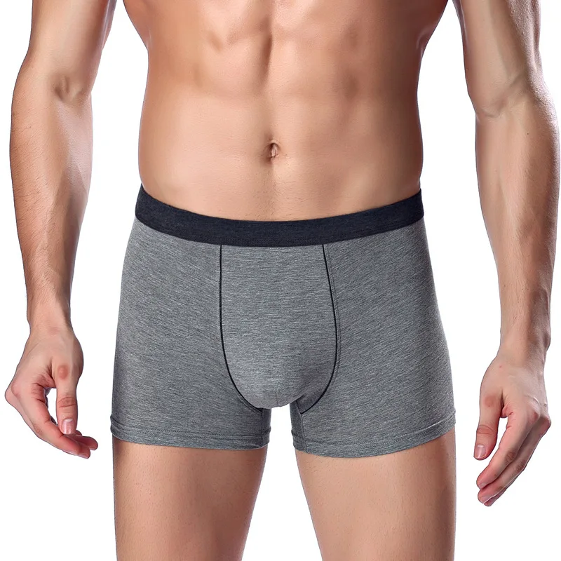 

Skin Friendly Soft Underwear Boxers For Mature Men, Dark grey,light grey,pale grey,neutral grey