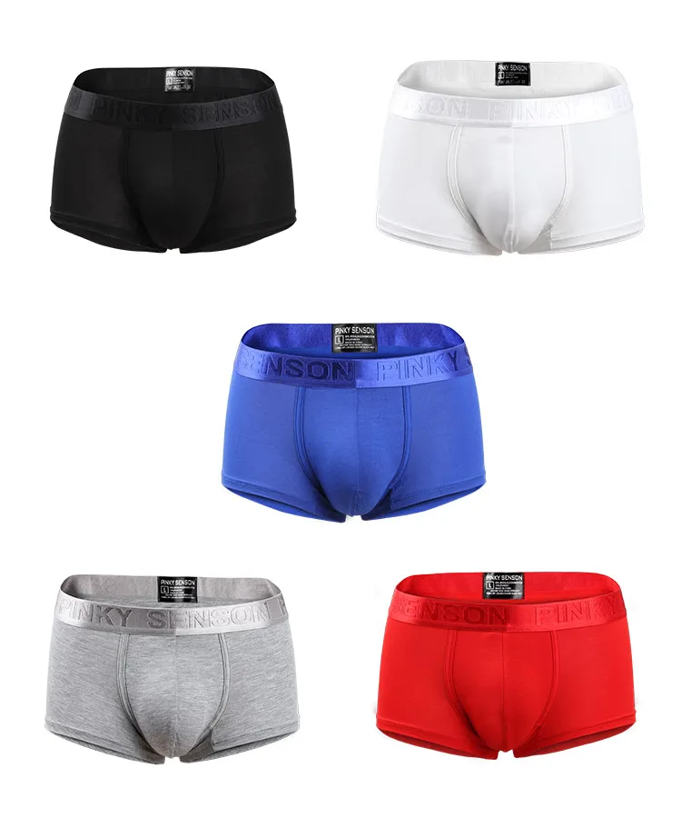 wholesale designer very comfortable pure color mens underwear with pouch