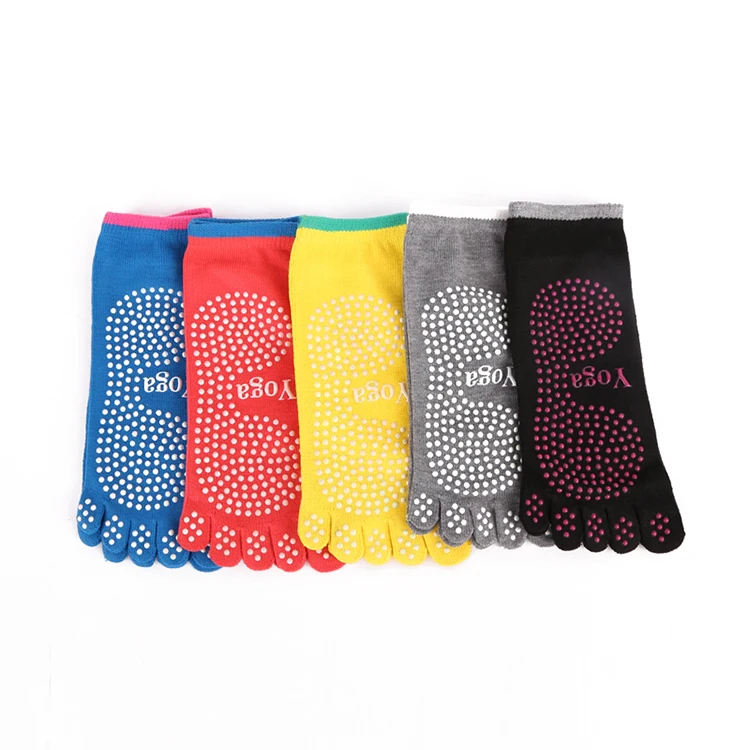 

Wholesale Stock Women's Toe Separator Pilates Yoga Socks Sport
