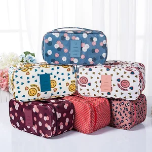 Image of Multifunmctional Travel Waterproof Bra Packing Organizer Panties Socks Underwear Storage Cosmetic Bag