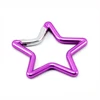 fashion printing pink/red Aluminum Star Carabiner /snap Hook