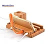 One of Hottest for 3 In 1 Bamboo Wood Usb Watch Charge Station Desktop Tablet Mobile Phone Stand With Usb Charger