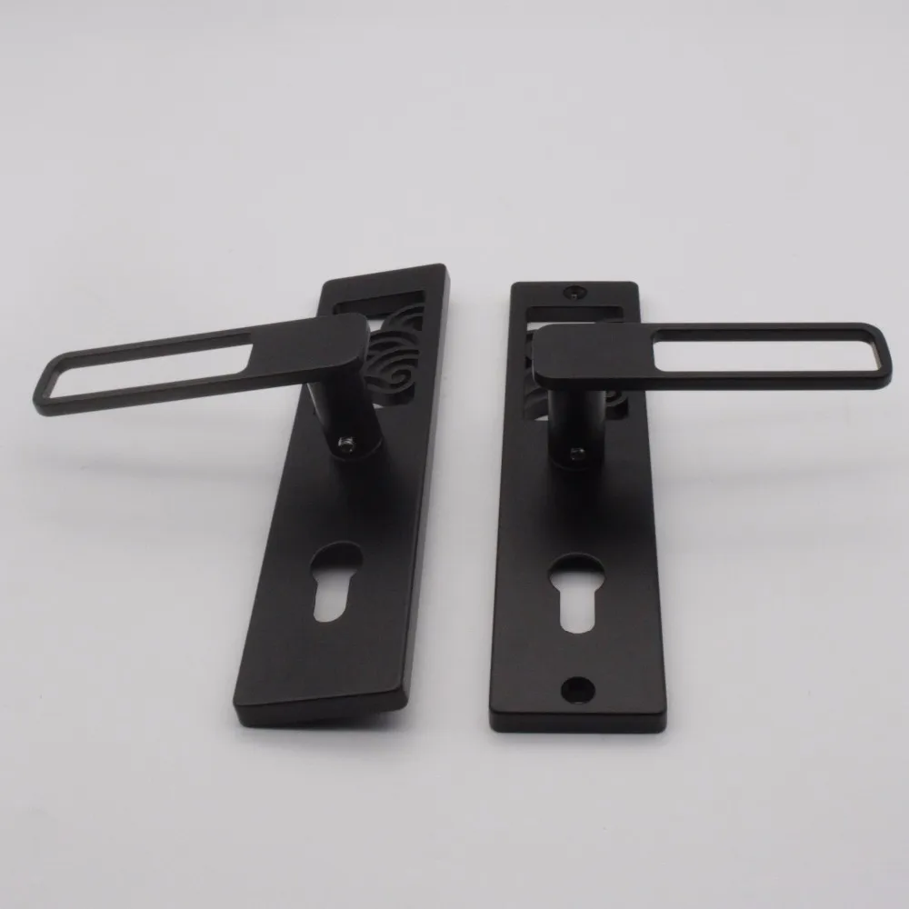 Double Open Door Lock Cylinder Wooden Handle Spherical Door Lock