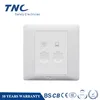 B801PC-4TU PC+TEL Socket Double Gang Switch Socket 10A Internet+Phone Socket PC Material