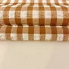 100% Inspection Free Sample Polyester Yarn Dye Checks Shirt Woven Bubble Crepe Fabric for Shirts and Woman Dress