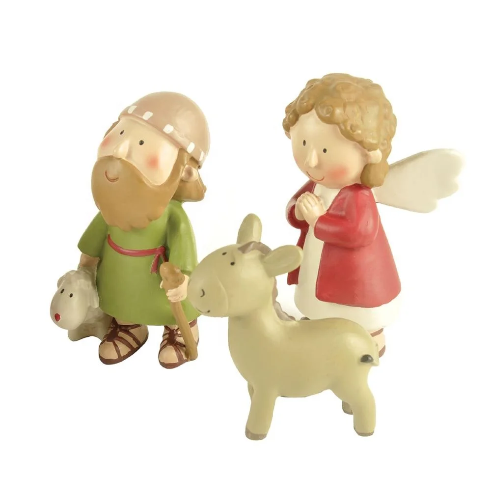 
High quality resin little people nativity set for indoor and Christmas 