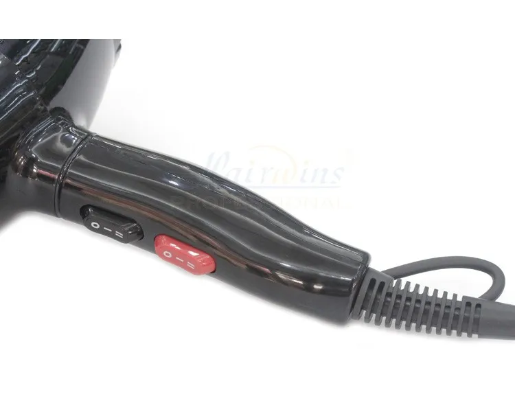 Professional Blow Dryer 2200w Black 2 Heat Speed Motor Hair Dryer Parts