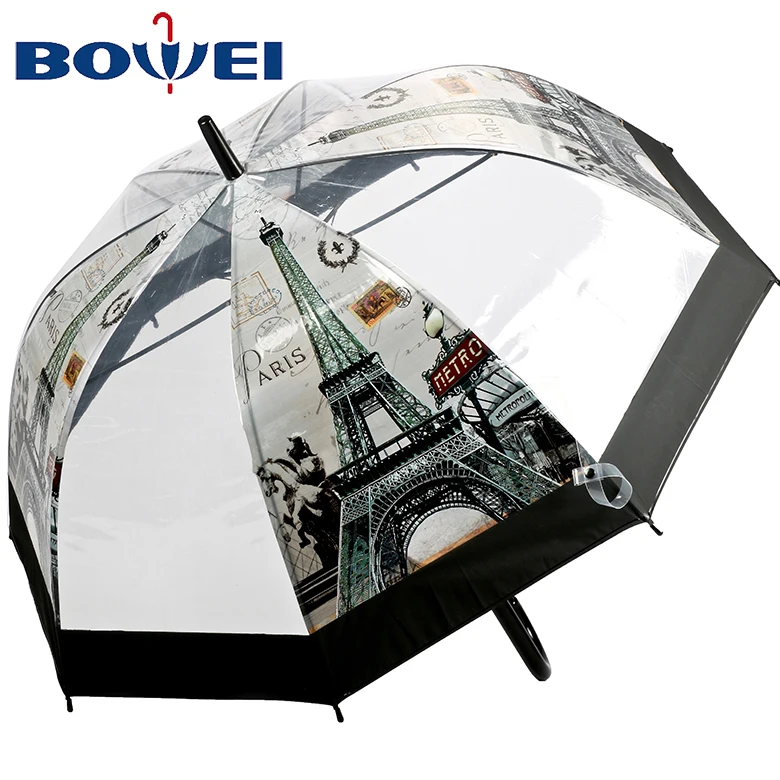 China supplier hot sales poe material umbrella branded with printing