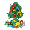 Wholesale Wooden Threading Bead Game My Fruit Tree Toy Threading Wooden Early Educational For Kid Toys