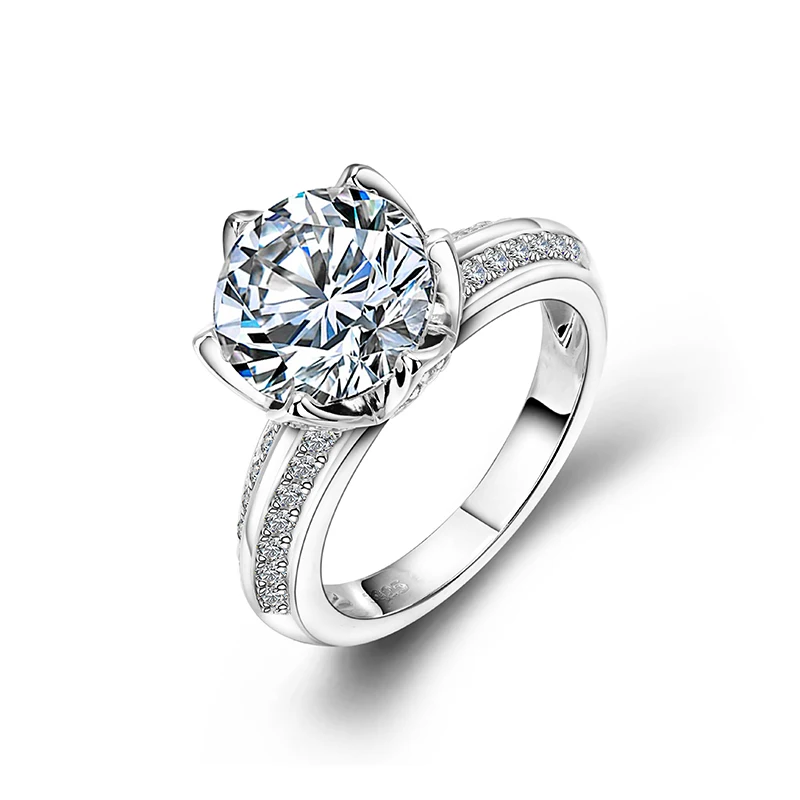 Sterling Silver Ring With Cz 9mm Fine Jewelry. - Buy Sterling Silver ...