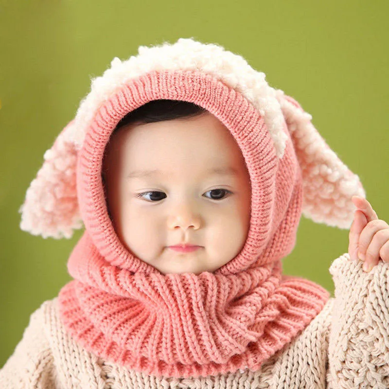 Calentador De Cuello Bufanda Redecilla infantil niñas niño bebé sombrero polar Rosa Luz Vivero