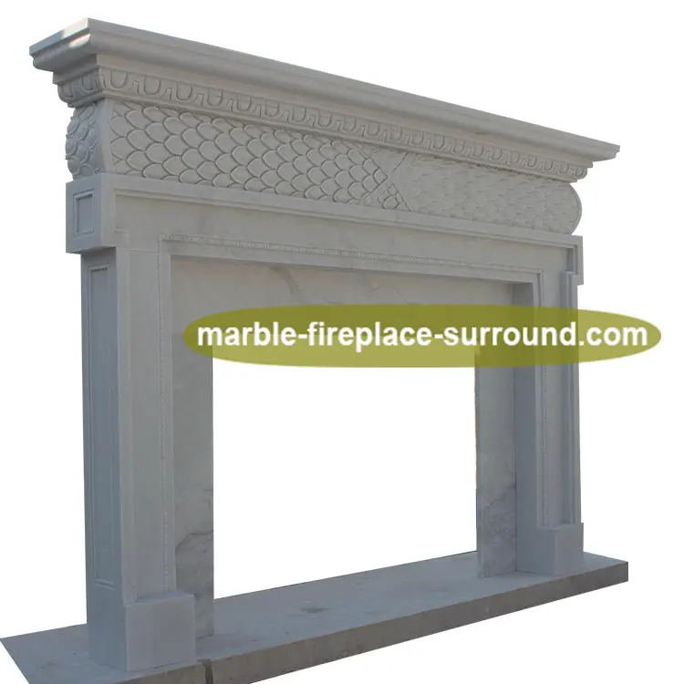 Gas Fireplaces Surround Outdoor Fish Scale Simple Freestanding