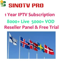 

Nordic Hungary Sweden Denmark Norway USA IPTV Sinotv Pro 1 Year 36H Free test Smart Swedish Danish IPTV Channels