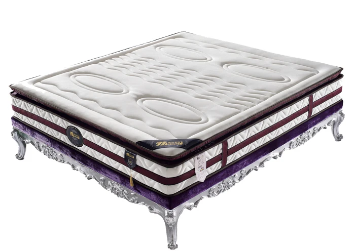 Roll up queen size pillow top pocket spring mattress