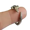 CH018 Huilin Steampunk LIZARD RING Dragon Wrap Around Your Finger Ring