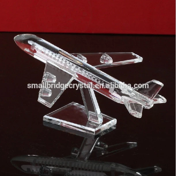 product high quality decorative k9 crystal airplane model wholesale-31