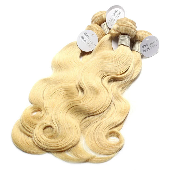 

Luxefame guangzhuo hair hot sale 100 unprocessed no mix cuticle aligned russian blonde 613 color hair 100% virgin hair