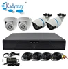 Home Security system, 4chs 1.0 Megapixels NVR KITS(720P) with 7" LCD Screen