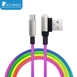 Nylon Braided Type C USB Fast Charge Data Cable