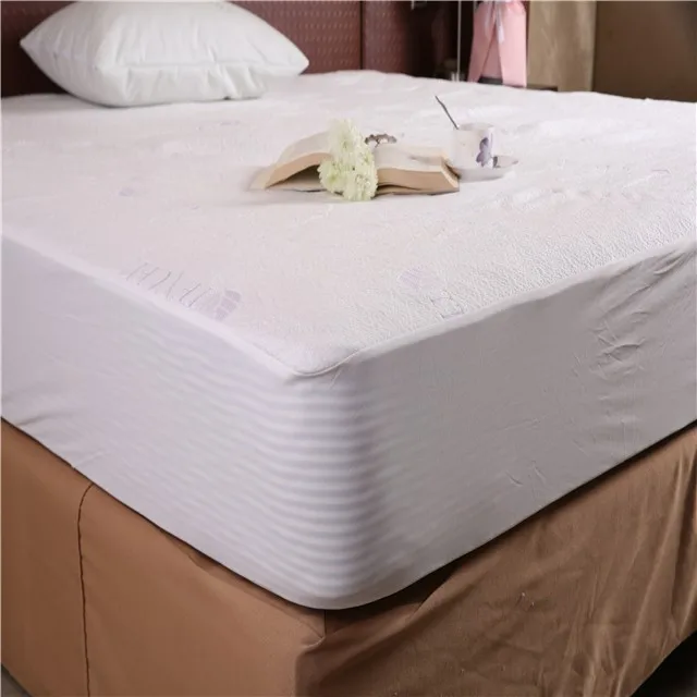 Jacquard 100 Tencel Fabric Mattress Protector Fitted Sheet Waterproof