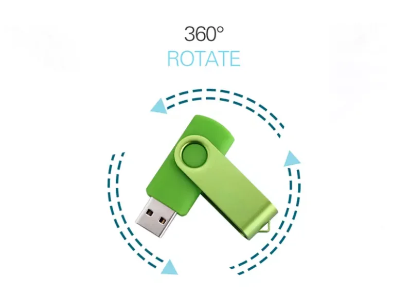 Customized Logo Twister USB Stick 8GB 16GB 32GB USB 2.0 3.0 Swivel USB Flash Drive - ANKUX.COM