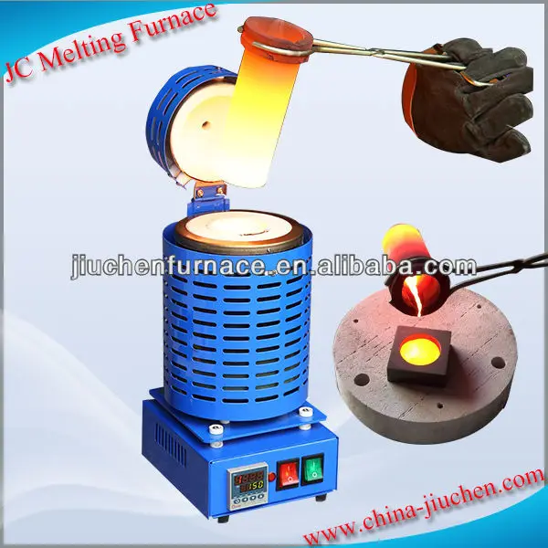 

220V 1.5Kw 3KG Portable Mini Gold Melting Furnace, Blue and gray is optional