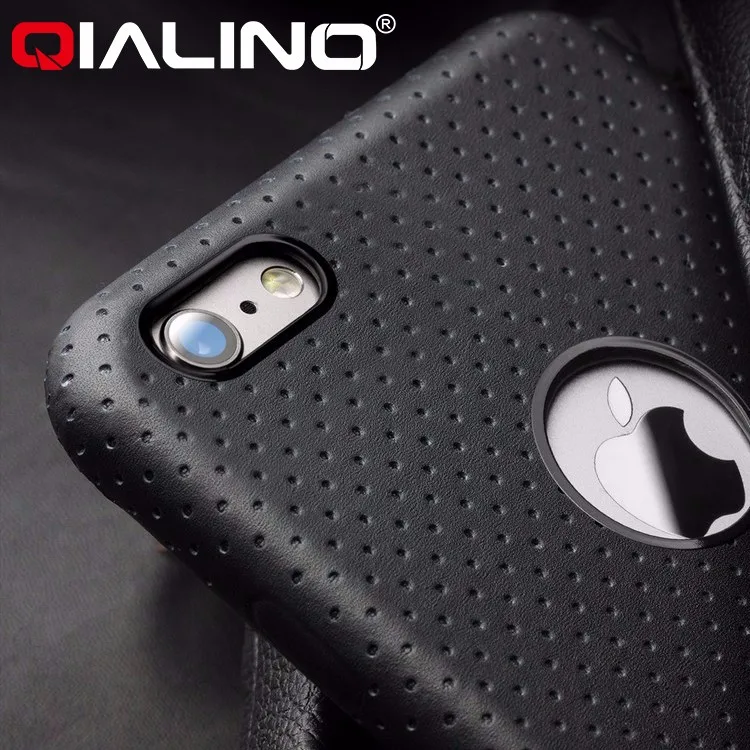 

QIALINO Top Quality Pure Handmade Genuine Leather Case Cover For Apple iPhone 6, For iPhone 6s Plus