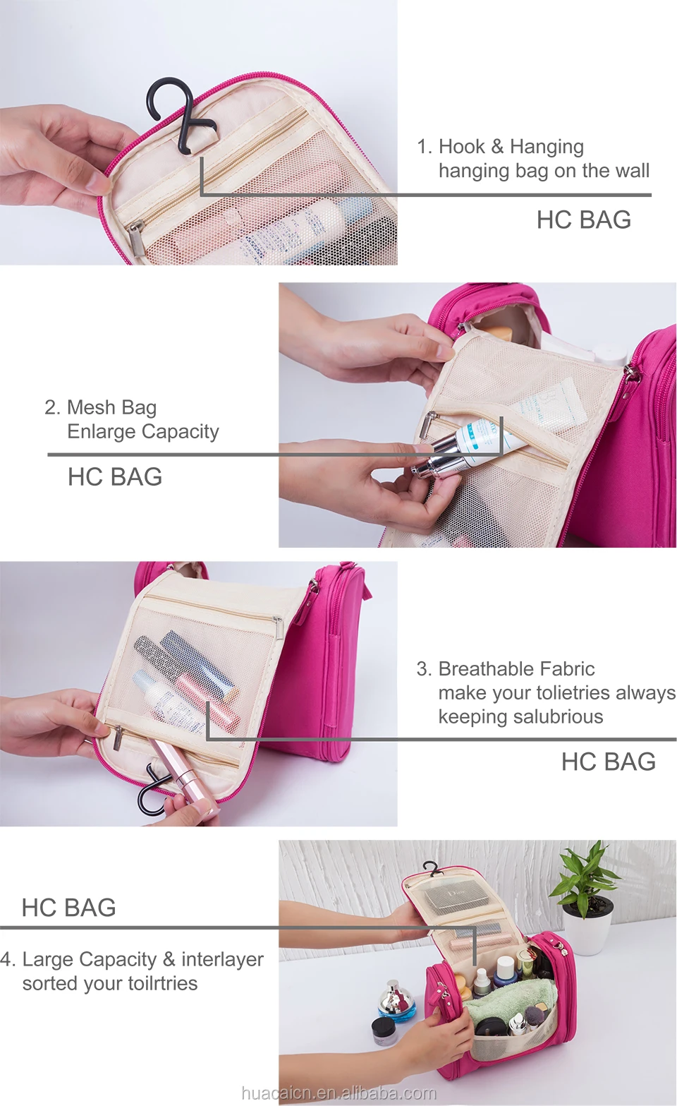 Wholesale Hanging Toiletries Bag Toiletry Cosmetic Bag Buy Hanging