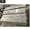 Tundra grey marble flooring tiles skirting door frame window cill Turkish grey marble floor border design direct factory price