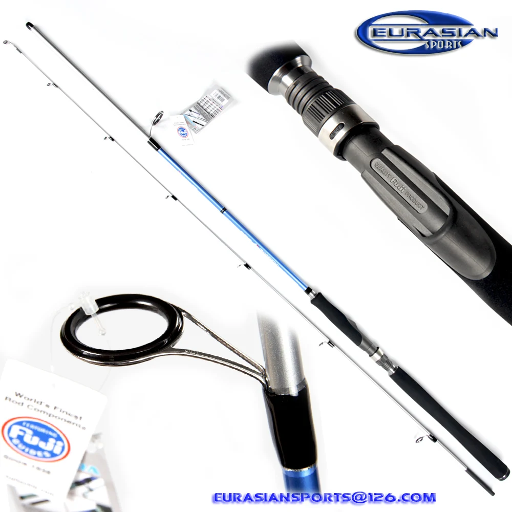 

2.10m C.W.10-30g 2 sections wholesale Spinning Fuji guide and Fuji reel seat carbon fishing rod